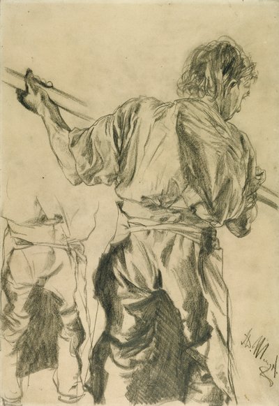 Figure Study by Adolph Menzel